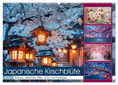 Japanische Kirschblüte (Wandkalender 2027 DIN A2 quer), CALVENDO Monatskalender