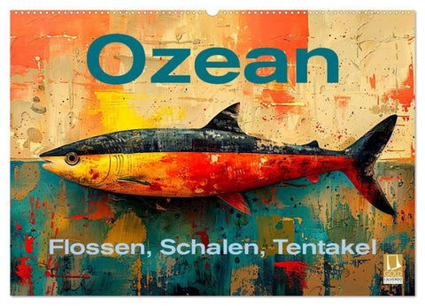 Ozean - Flossen, Schalen, Tentakel (Wandkalender 2027 DIN A2 quer), CALVENDO Monatskalender