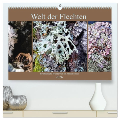 Welt der Flechten (hochwertiger Premium Wandkalender 2026 DIN A2 quer), Kunstdruck in Hochglanz