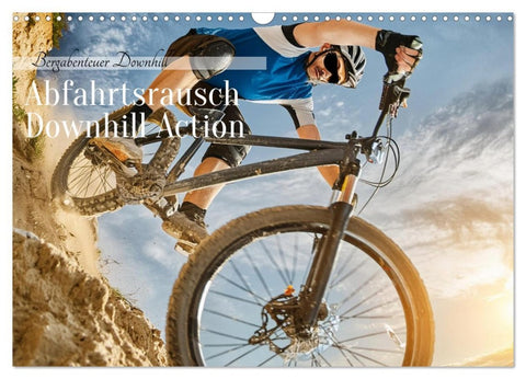 Abfahrtsrausch Downhill Aktion (Wandkalender 2026 DIN A3 quer), CALVENDO Monatskalender