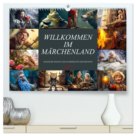 Willkommen im Märchenland (hochwertiger Premium Wandkalender 2027 DIN A2 quer), Kunstdruck in Hochglanz