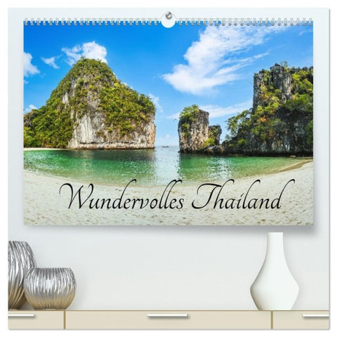 Wundervolles Thailand (hochwertiger Premium Wandkalender 2027 DIN A2 quer), Kunstdruck in Hochglanz