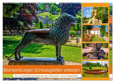 Blankenburger Schlossgärten erleben (Wandkalender 2027 DIN A2 quer), CALVENDO Monatskalender
