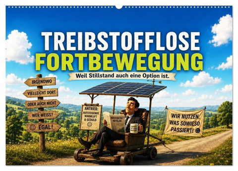 Treibstofflose Fortbewegung (Wandkalender 2027 DIN A2 quer), CALVENDO Monatskalender