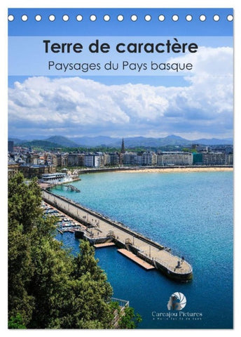 Terre de caractère - Paysages du Pays basque (Calendrier de bureau 2026 DIN A5 horizontal), CALVENDO calendrier mensuel