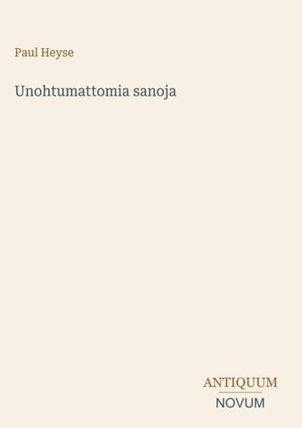 Unohtumattomia sanoja