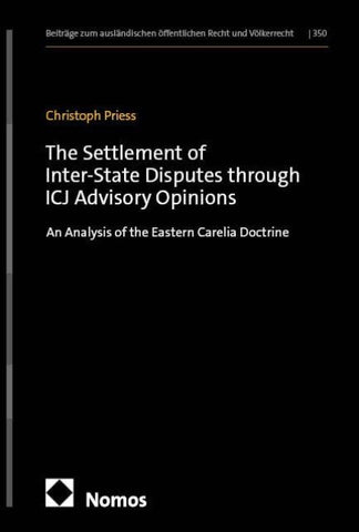The Settlement of Inter-State Disputes through ICJ Advisory Opinions