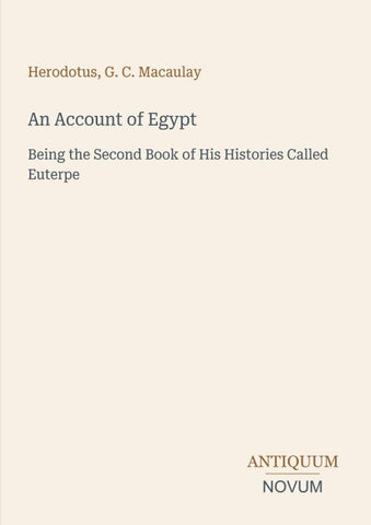 An Account of Egypt