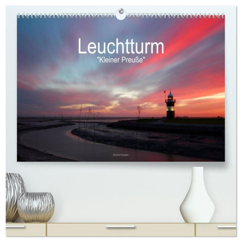 Leuchtturm "Kleiner Preuße" (hochwertiger Premium Wandkalender 2026 DIN A2 quer), Kunstdruck in Hochglanz