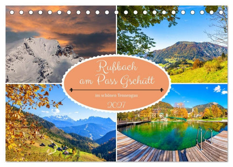 Rußbach am Pass Gschütt (Tischkalender 2027 DIN A5 quer), CALVENDO Monatskalender