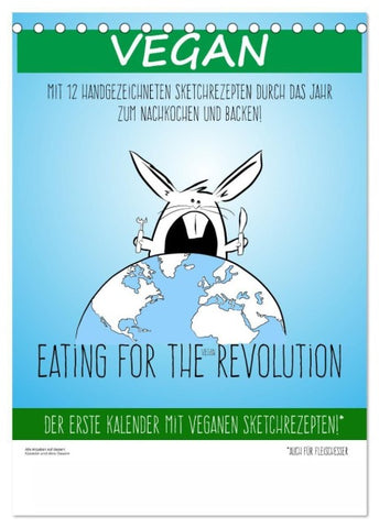 Vegankalender (Tischkalender 2027 DIN A5 hoch), CALVENDO Monatskalender