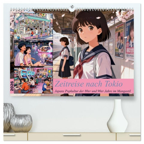 Zeitreise nach Tokio (hochwertiger Premium Wandkalender 2026 DIN A2 quer), Kunstdruck in Hochglanz