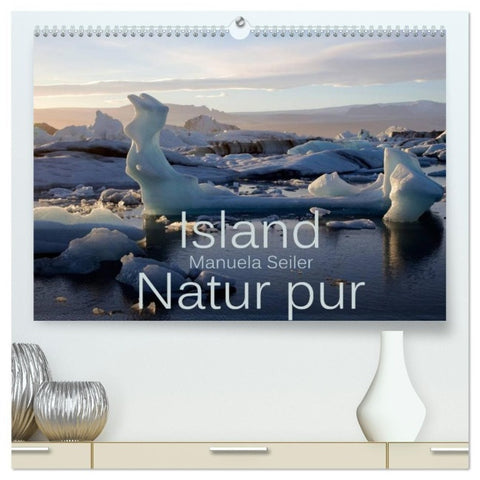 Island Natur pur (hochwertiger Premium Wandkalender 2027 DIN A2 quer), Kunstdruck in Hochglanz