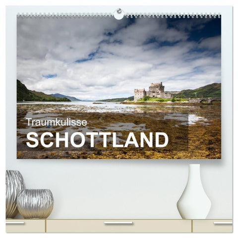 Traumkulisse Schottland (hochwertiger Premium Wandkalender 2026 DIN A2 quer), Kunstdruck in Hochglanz