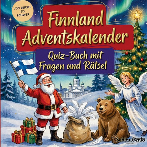 Finnland-Adventskalender: Quiz-Buch mit Fragen und Rätsel