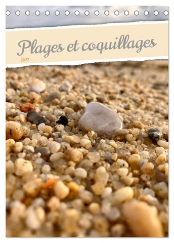 Plages et coquillages (Calendrier de bureau 2027 DIN A5 horizontal), CALVENDO calendrier mensuel