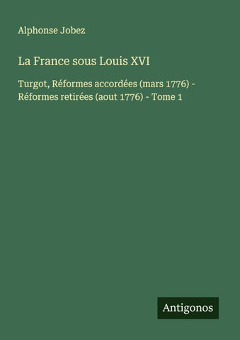 La France sous Louis XVI