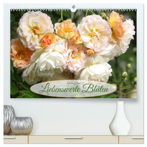 Liebenswerte Blüten (hochwertiger Premium Wandkalender 2027 DIN A2 quer), Kunstdruck in Hochglanz