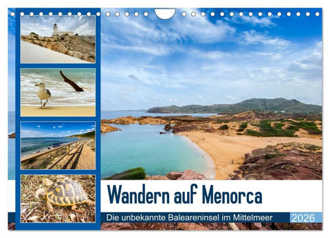 Wandern auf Menorca (Wandkalender 2026 DIN A4 quer), CALVENDO Monatskalender