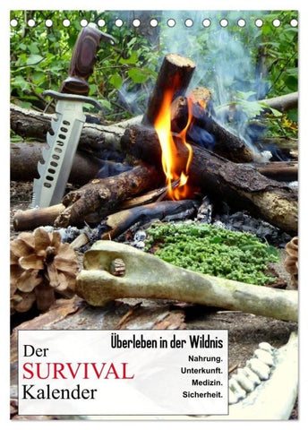Der Survival-Kalender (Tischkalender 2027 DIN A5 hoch), CALVENDO Monatskalender