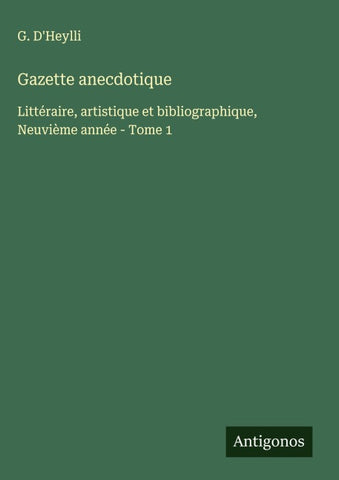 Gazette anecdotique