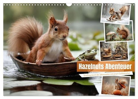 Hazelnuts Abenteuer (Wandkalender 2027 DIN A3 quer), CALVENDO Monatskalender