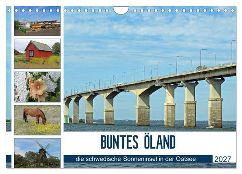 BUNTES ÖLAND (Wandkalender 2027 DIN A4 quer), CALVENDO Monatskalender