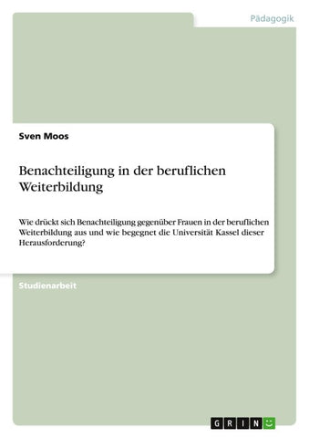 Benachteiligung in der beruflichen Weiterbildung