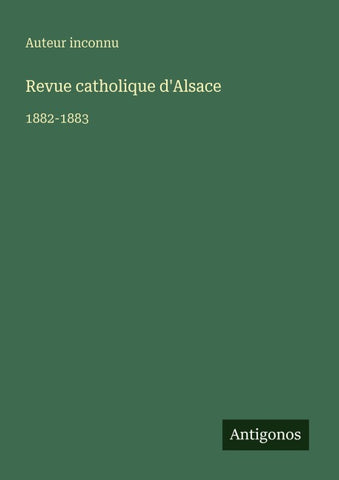 Revue catholique d'Alsace