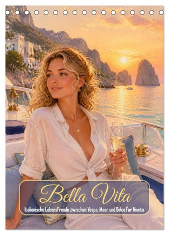 Bella Vita (Tischkalender 2027 DIN A5 hoch), CALVENDO Monatskalender
