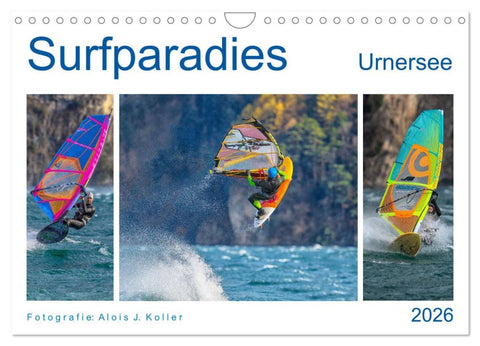Surfparadies Urnersee (Wandkalender 2026 DIN A4 quer), CALVENDO Monatskalender
