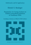 Parametric Lie Group Actions on Global Generalised Solutions of Nonlinear PDEs