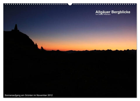Allgäuer Bergblicke (Wandkalender 2027 DIN A2 quer), CALVENDO Monatskalender