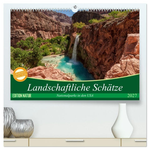 Landschaftliche Schätze (hochwertiger Premium Wandkalender 2027 DIN A2 quer), Kunstdruck in Hochglanz