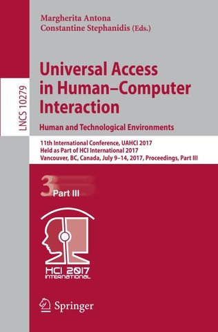 Universal Access in Human–Computer Interaction. Human and Technological Environments