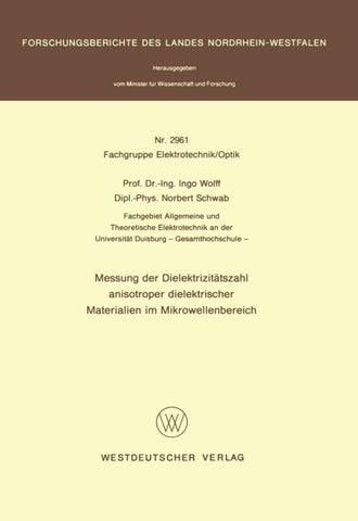 Messung der Dielektrizitätszahl anisotroper dielektrischer Materialien im Mikrowellenbereich