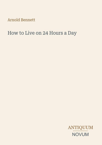 How to Live on 24 Hours a Day