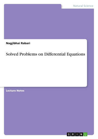 Solved Problems on Differential Equations