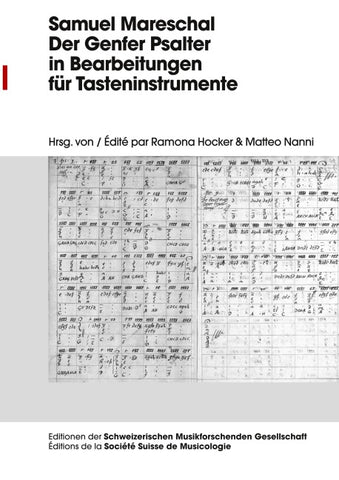 Samuel Mareschal – Der Genfer Psalter in Bearbeitungen für Tasteninstrumente