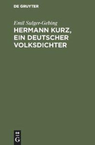 Hermann Kurz, ein deutscher Volksdichter