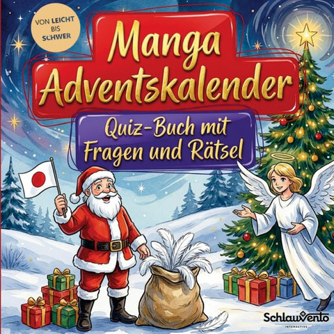 Manga-Adventskalender: Quiz-Buch mit Fragen und Rätsel