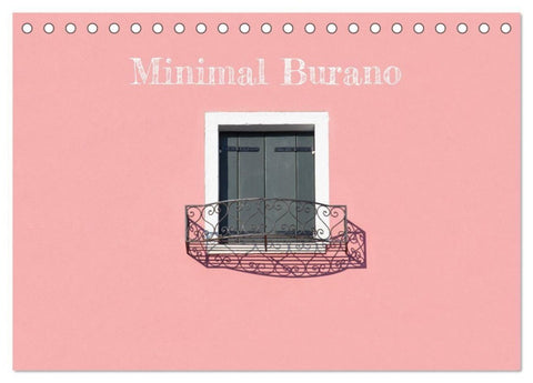 Minimal Burano (Tischkalender 2027 DIN A5 quer), CALVENDO Monatskalender