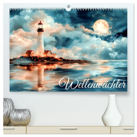 Wellenwächter (hochwertiger Premium Wandkalender 2026 DIN A2 quer), Kunstdruck in Hochglanz