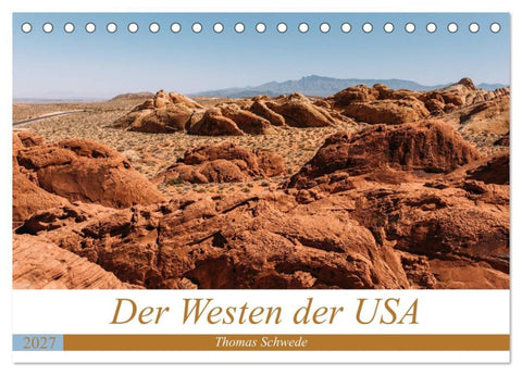 Der Westen der USA (Tischkalender 2027 DIN A5 quer), CALVENDO Monatskalender