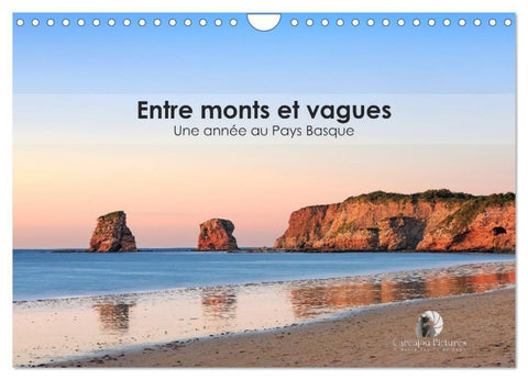Entre monts et vagues - Une année au Pays Basque (Calendrier mural 2027 DIN A4 vertical), CALVENDO calendrier mensuel