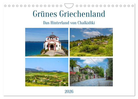 Grünes Griechenland (Wandkalender 2026 DIN A4 quer), CALVENDO Monatskalender