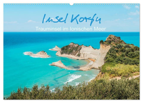 Insel Korfu - Trauminsel im Ionischen Meer (Wandkalender 2027 DIN A2 quer), CALVENDO Monatskalender