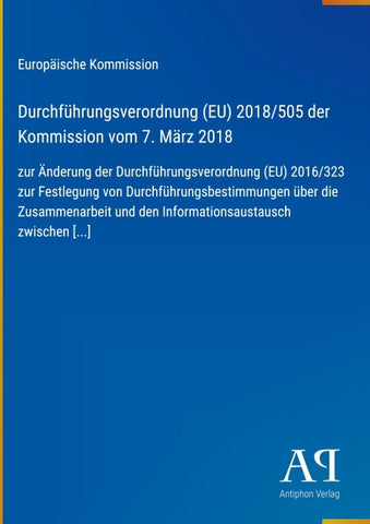 Durchführungsverordnung (EU) 2018/505 der Kommission vom 7. März 2018