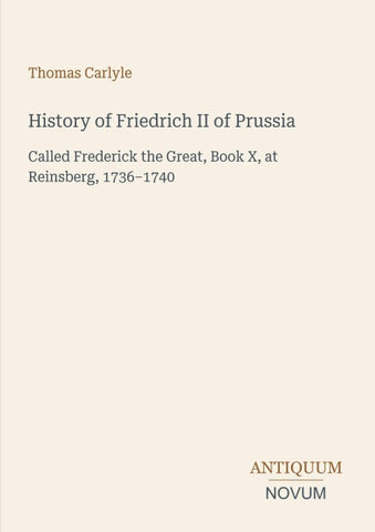 History of Friedrich II of Prussia