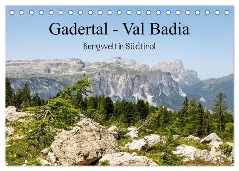 Gadertal - Val Badia (Tischkalender 2027 DIN A5 quer), CALVENDO Monatskalender